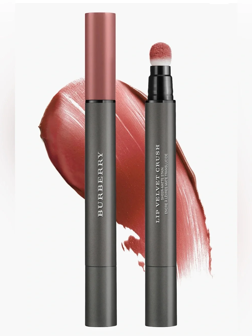 Burberry Lip Velvet Crush Sheer Matte Lip Stain Copper Pink Duo Set ✨ NIB